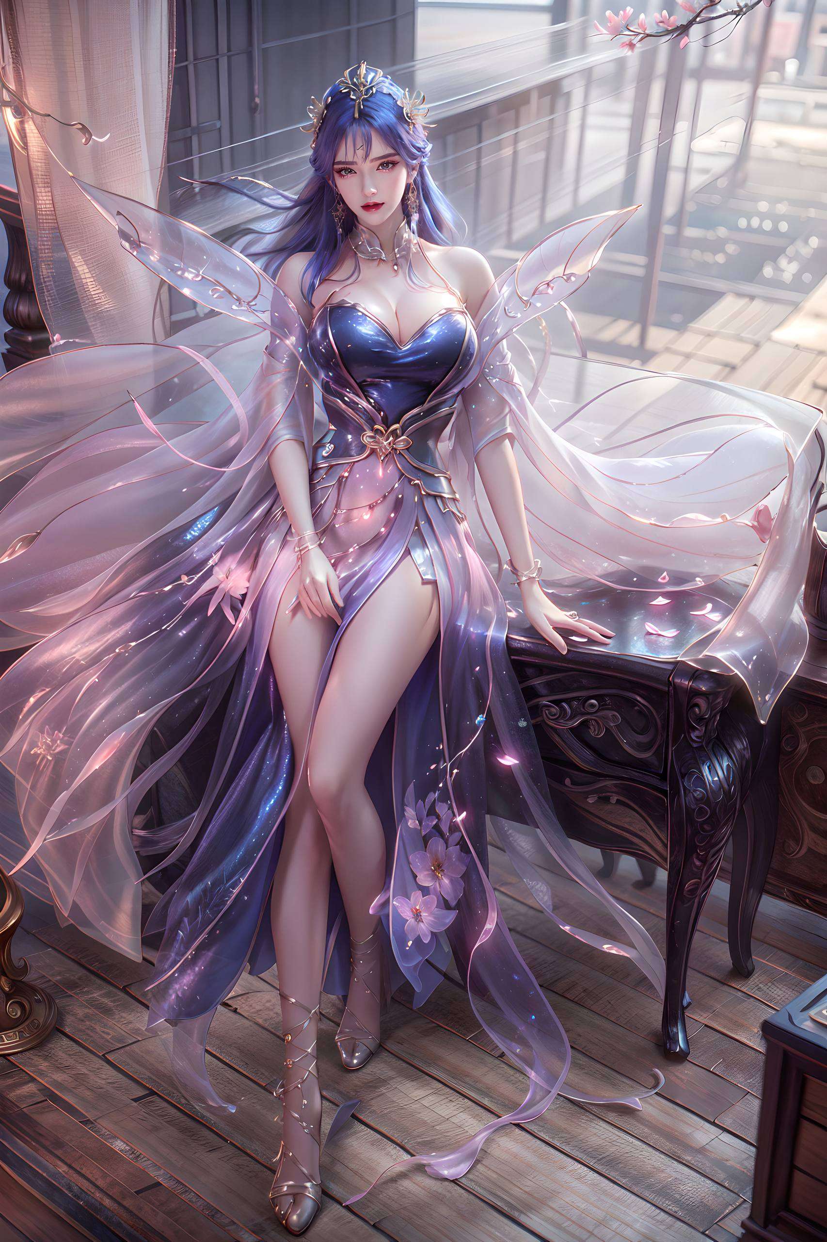 将国漫女神的绝美风采展现得淋漓尽致还是静谧时的温柔
