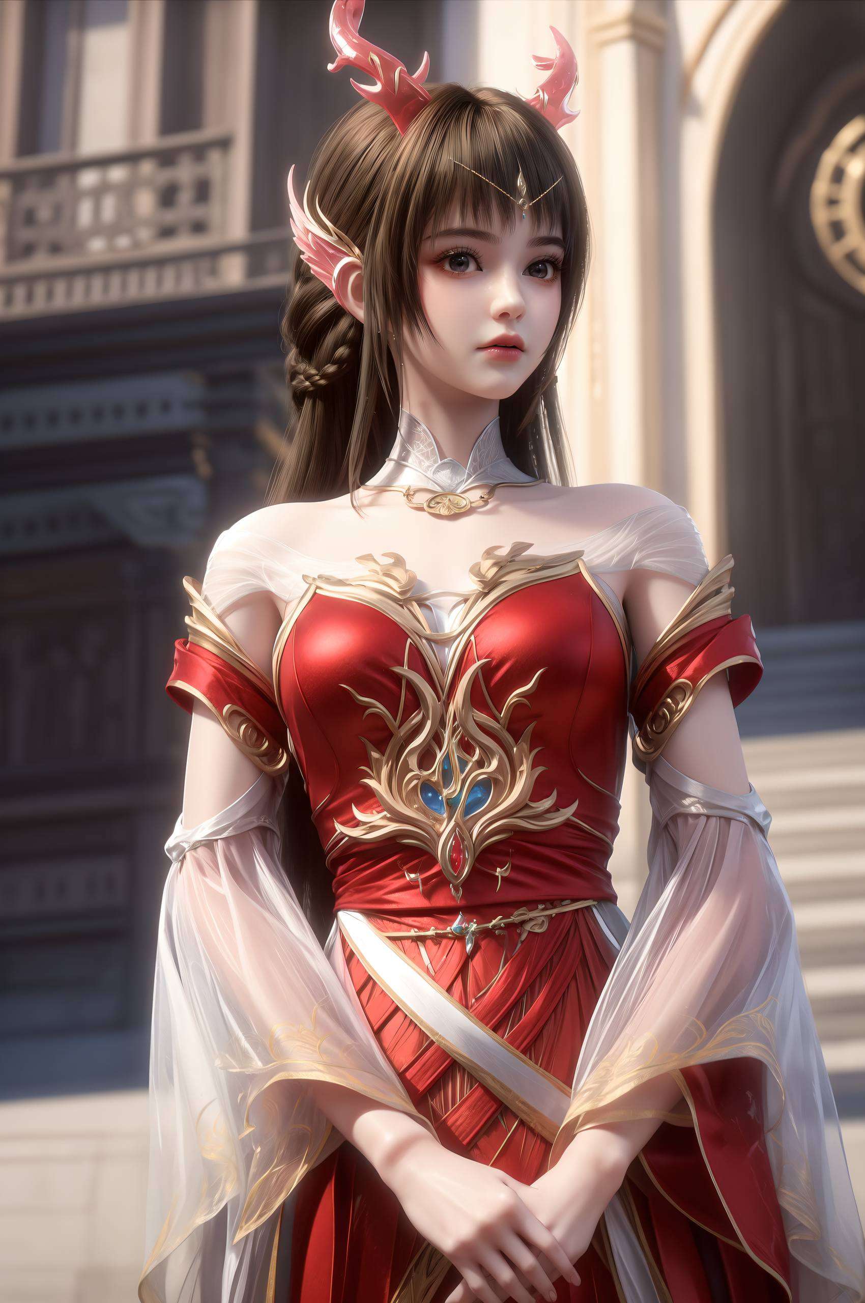 正是这幅画中最动人的色彩仿佛能感受到她们在玄幻世界中的坚韧与美丽