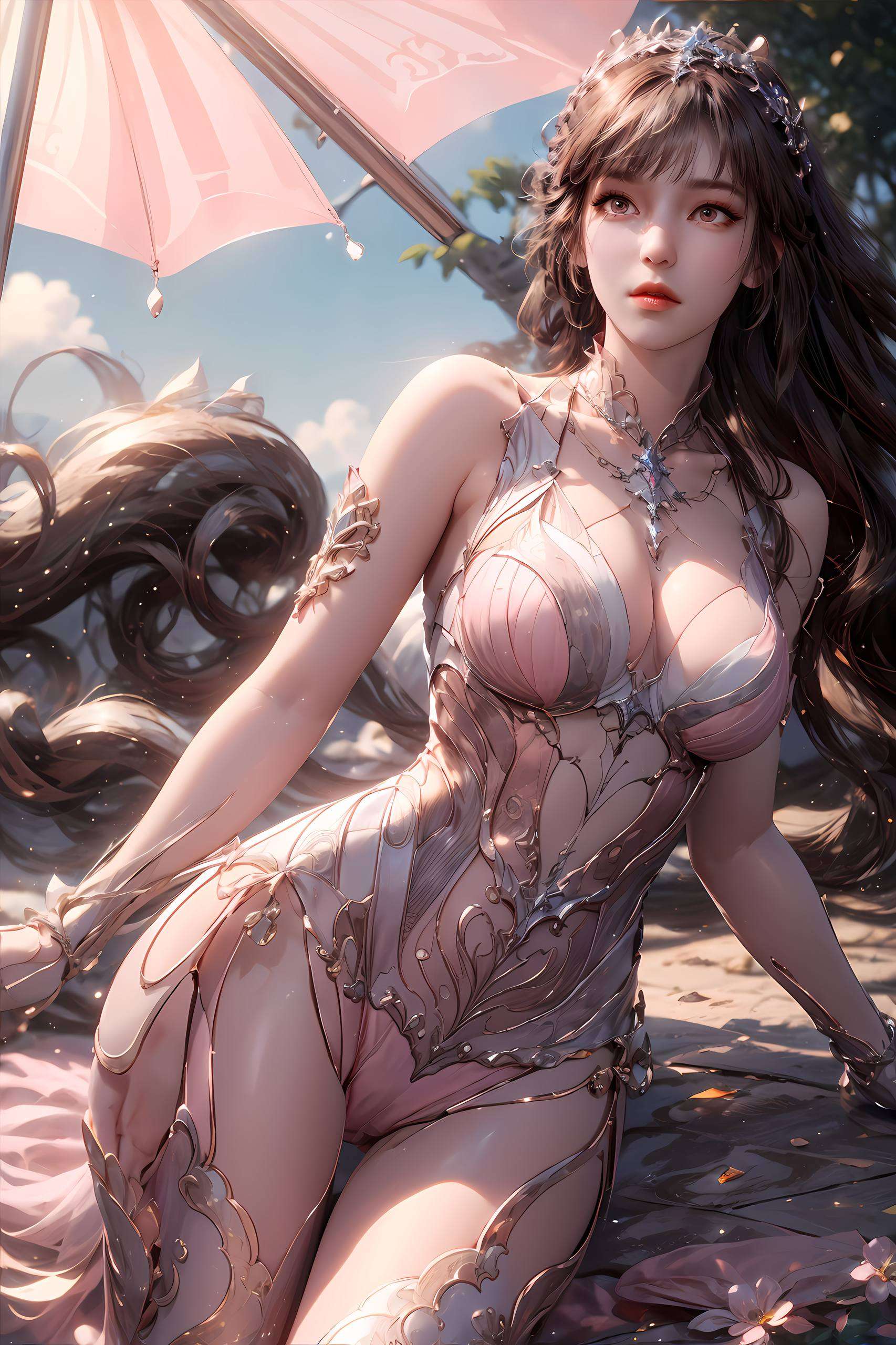 小舞瞬间从活泼可爱的兔子精变成了气场全开的玄幻女神让你的桌面也感受一下国漫女神的魅力吧！