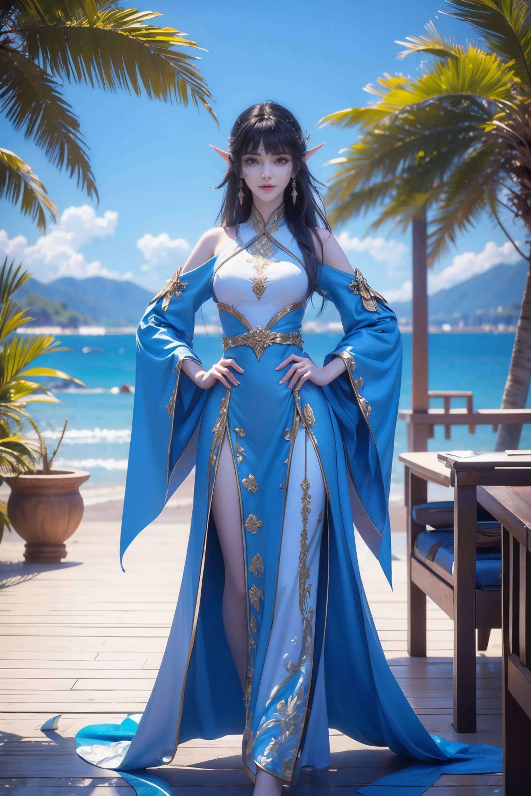 动漫壁纸身姿曼妙