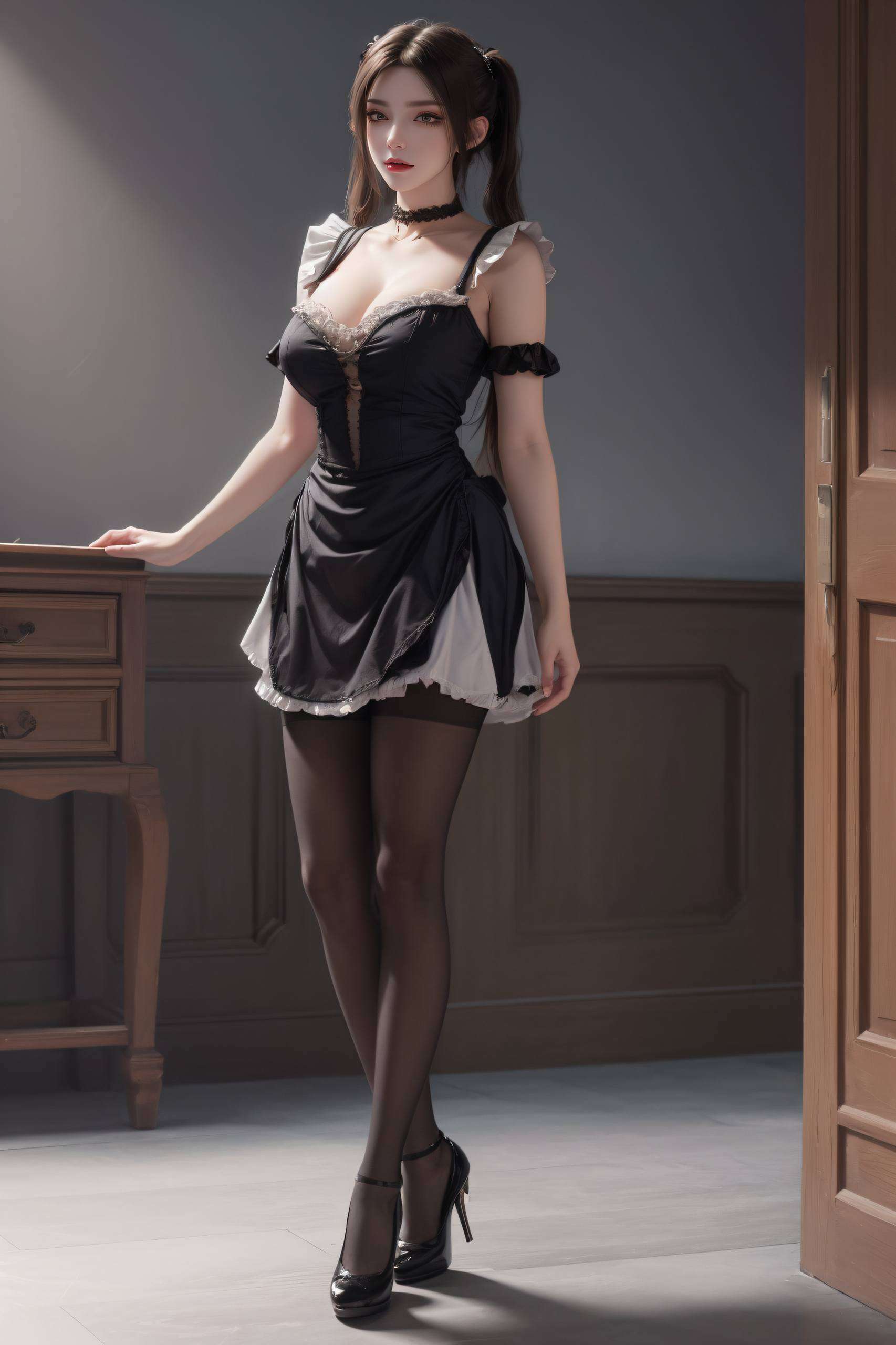 她是蛇女彩鳞的光芒在她身上流转