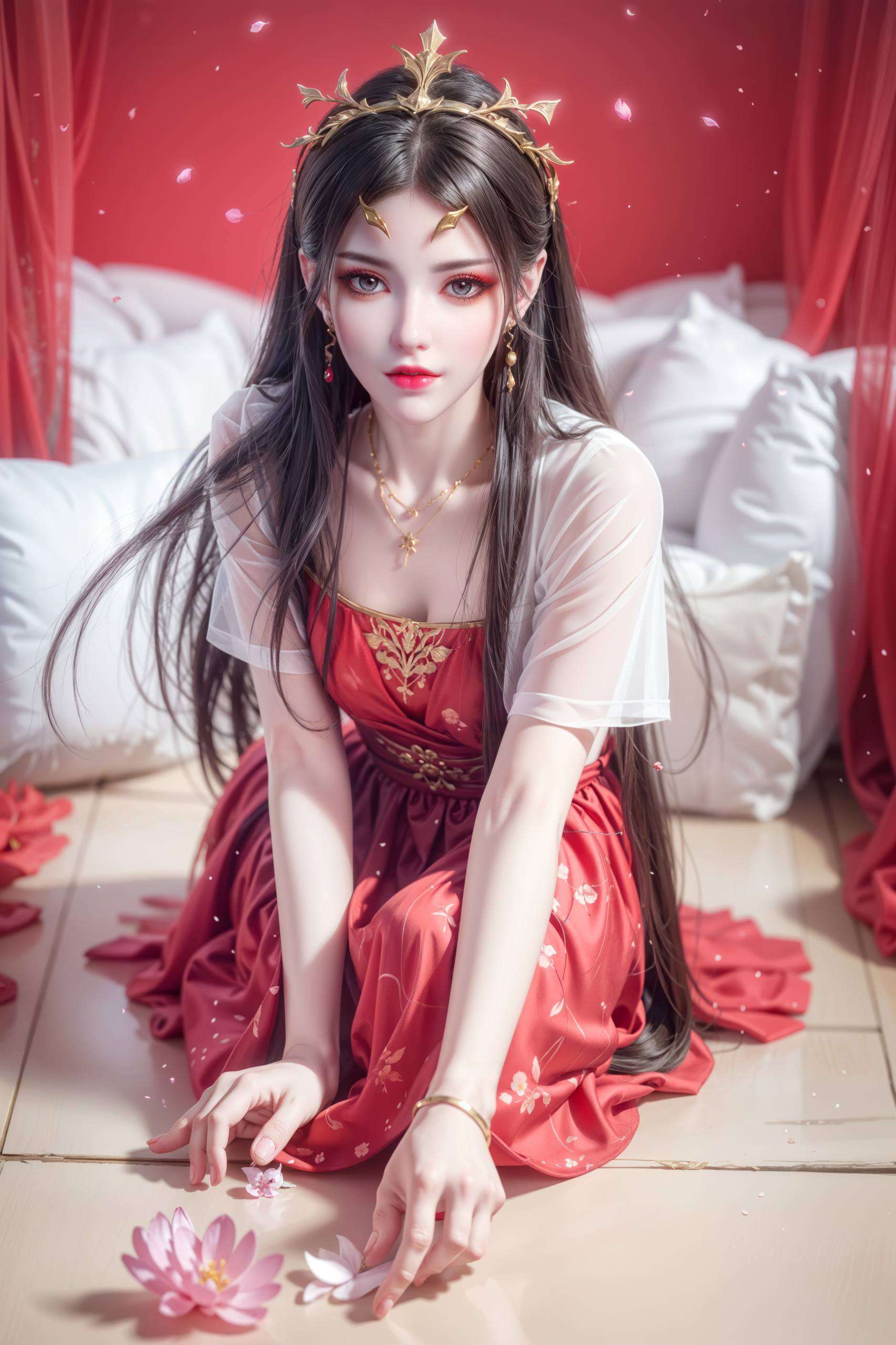 感叹这世间竟有如此绝美的存在美杜莎女王以其绝世容颜和无上威严