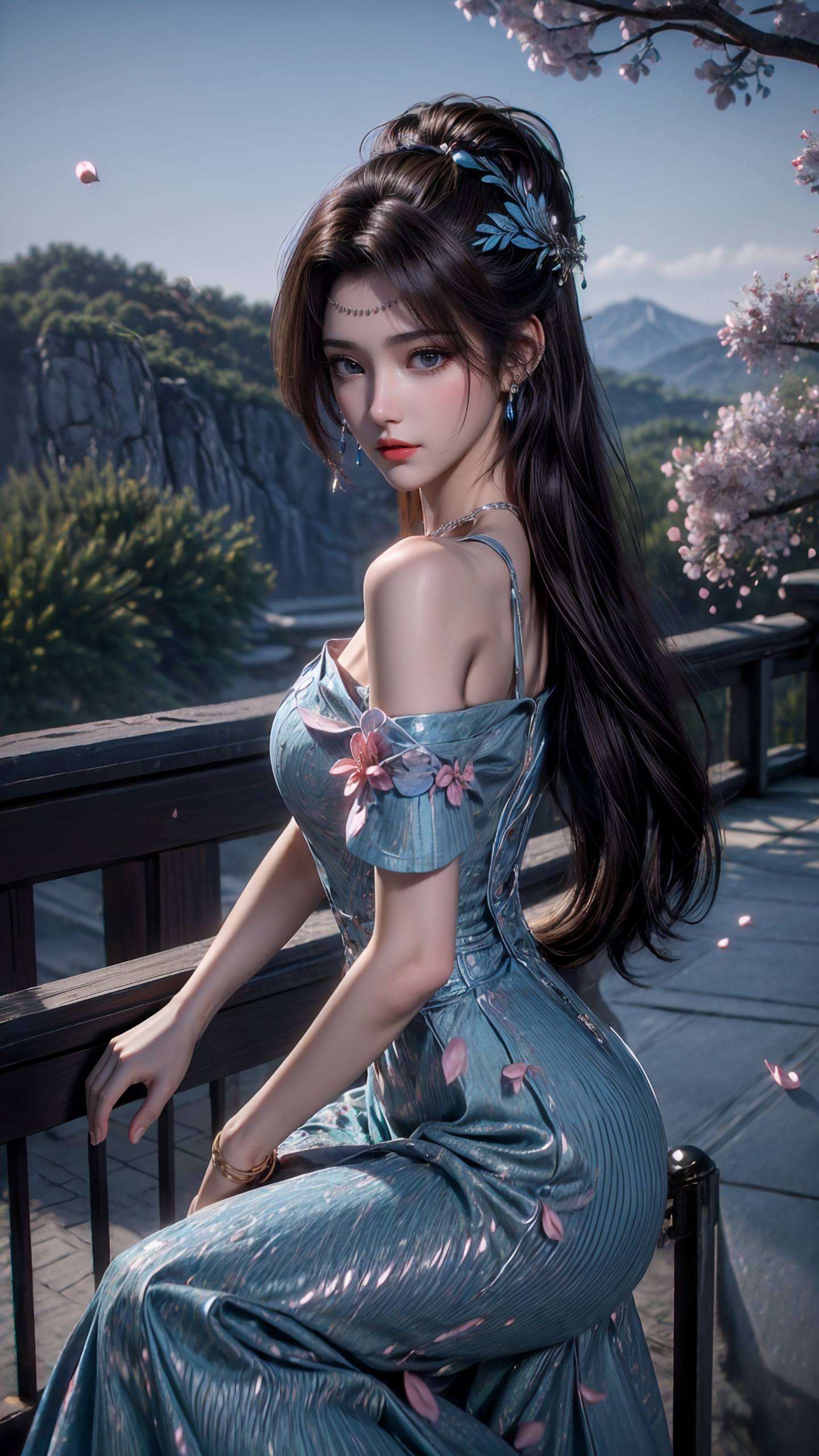 玄幻世界里的绝色在云岚宗的晨曦中