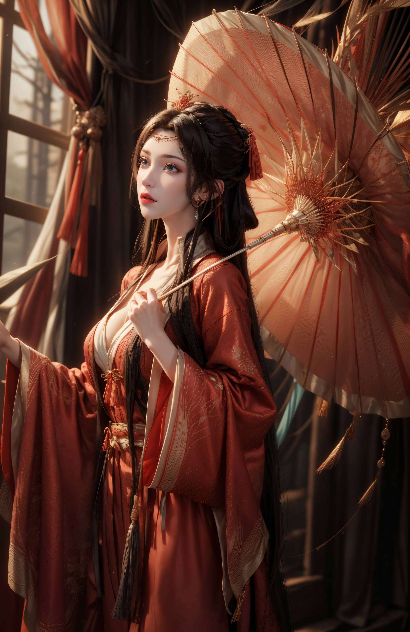 还是那双深邃如星辰的眼眸无论是她的飘逸长发