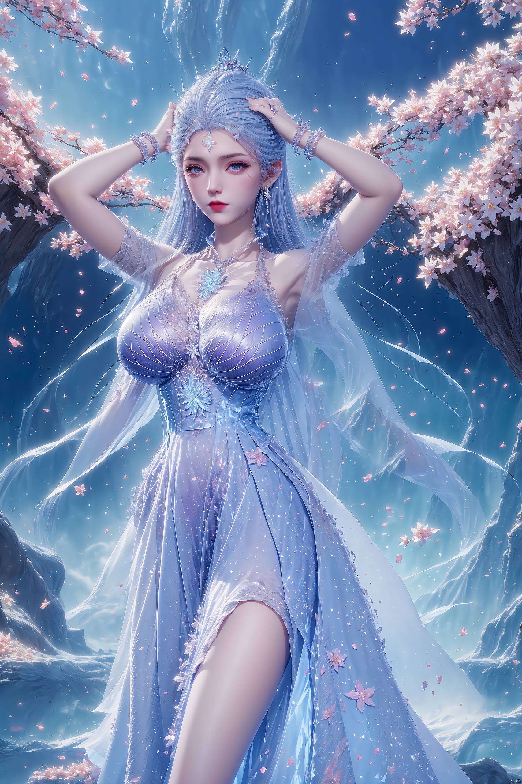 成为了无数粉丝心中的国漫女神仿佛置身于那冰雪覆盖的奇幻世界