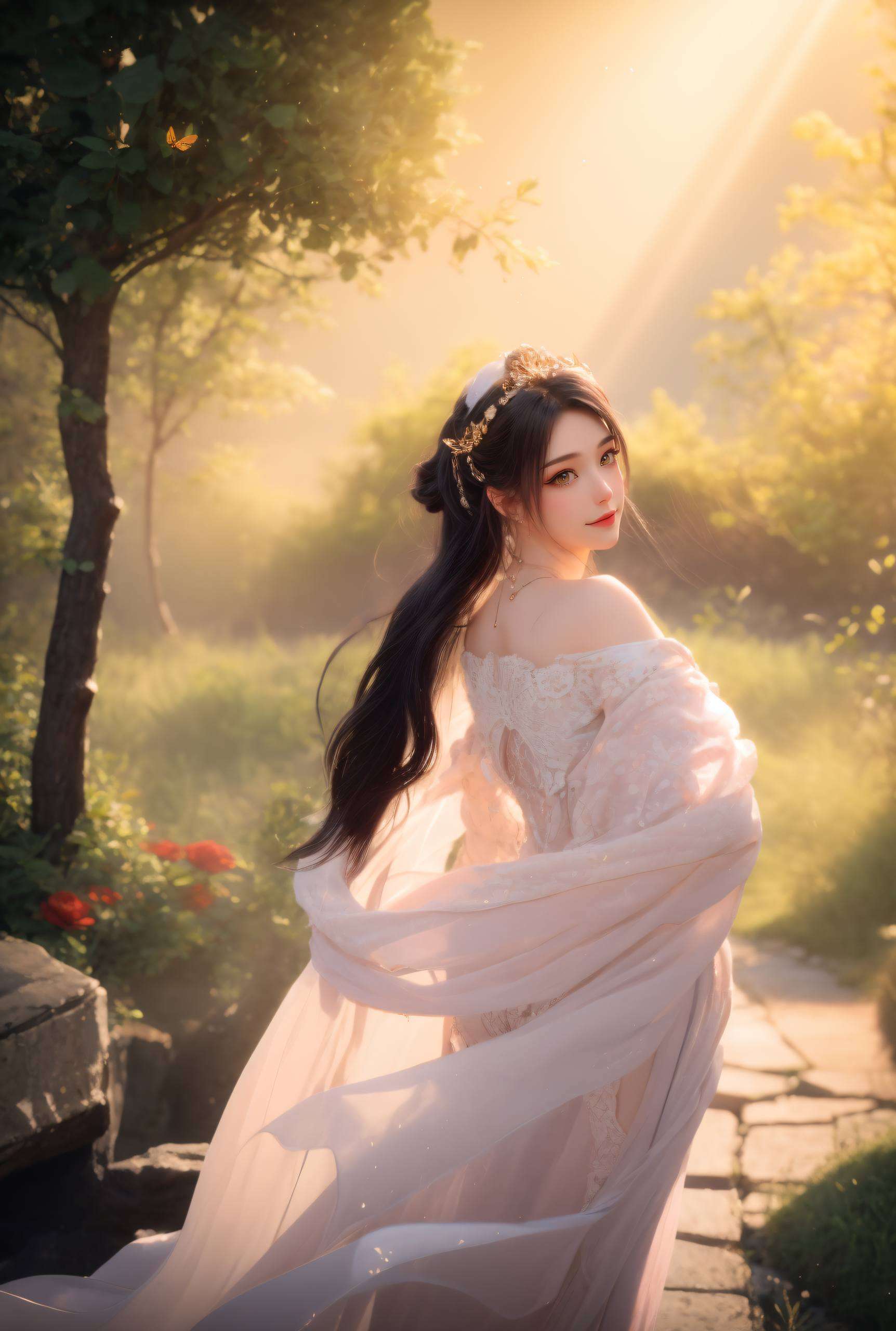 各位动漫迷们！想要让你的iPad瞬间变身国漫女神的专属舞台吗？那就赶紧来试试这款动态壁纸——南宫夕儿橫屏版！想象一下嘿