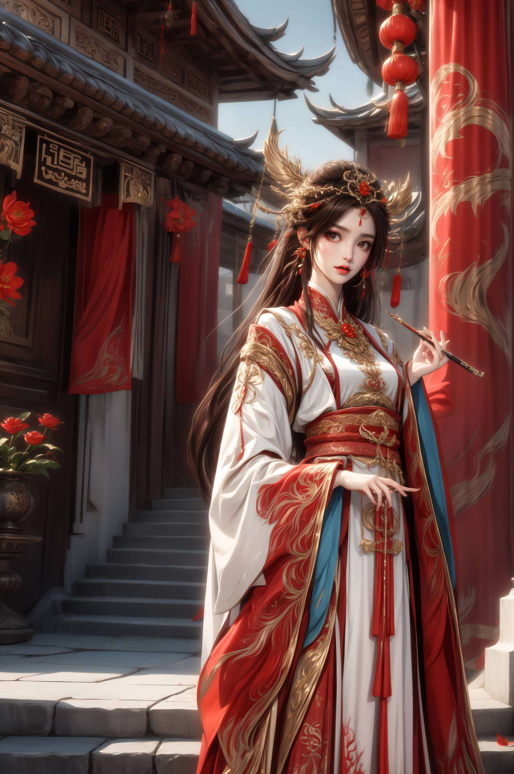 这位来自完美世界的国漫女神连壁纸都能让人心跳加速！她的超清电脑壁纸