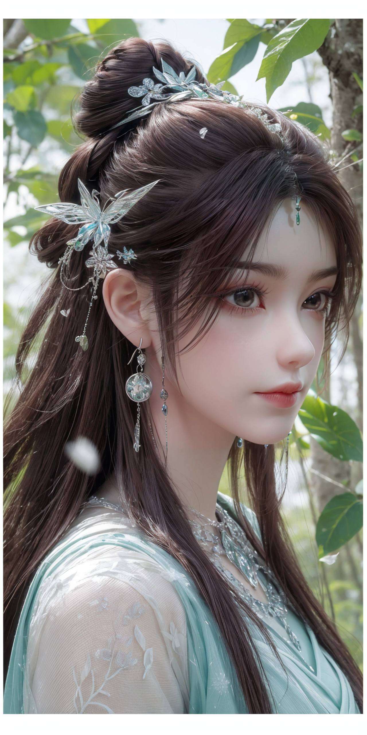 每日与她相伴每一缕发丝都仿佛在诉说着玄幻世界的神秘与美丽
