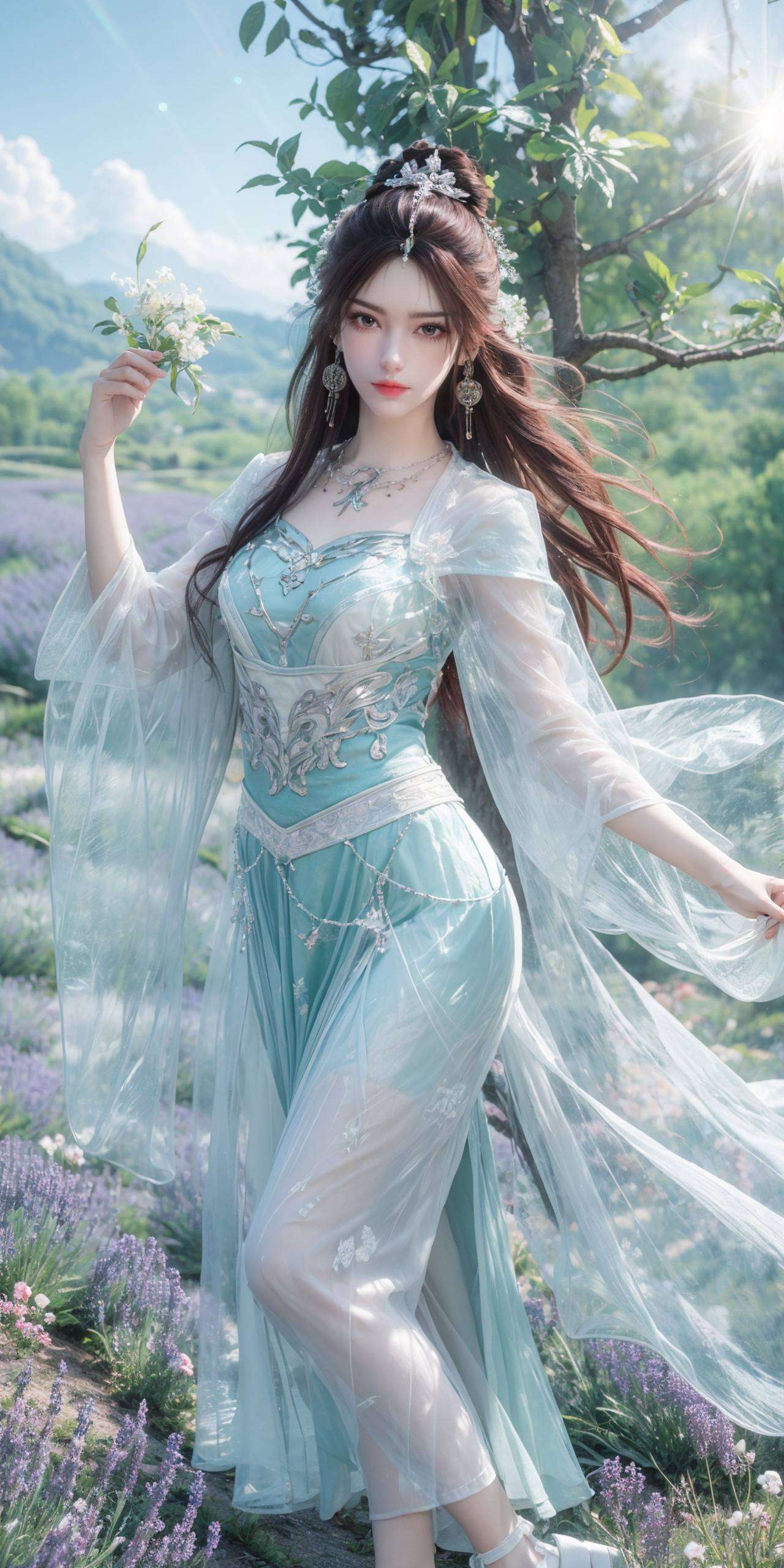 在完美世界的玄幻天地间都仿佛在与她对话