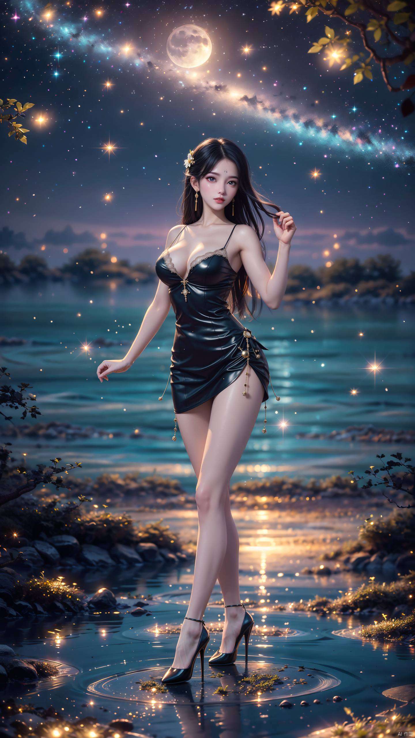 这张壁纸不仅展现了月婵的绝美风采在完美世界的玄幻天地中