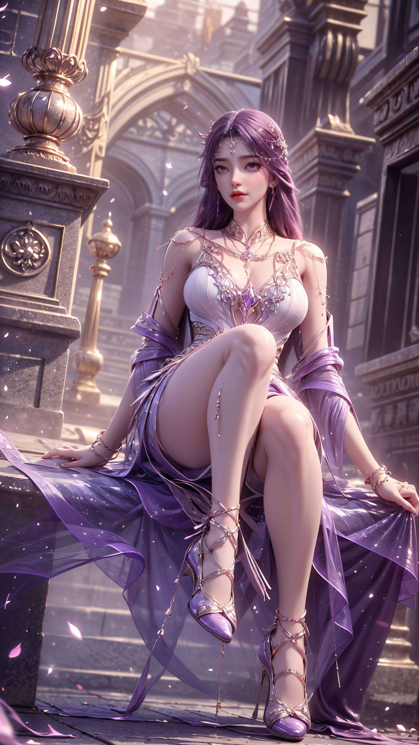 似仙境般梦幻玄幻世界之女神也