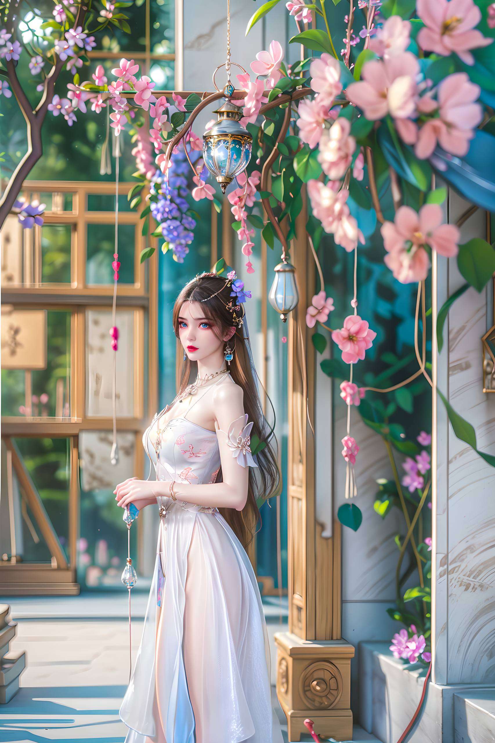 仿佛是从仙逆的世界中走出来的仙子眉目如画
