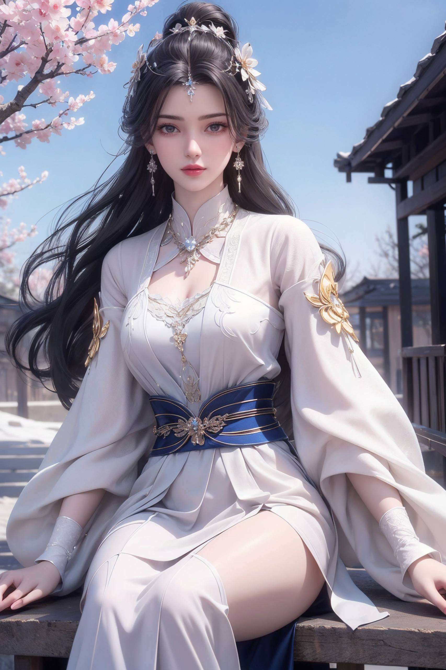 李慕婉如同一朵盛开的仙葩还是繁华的都市