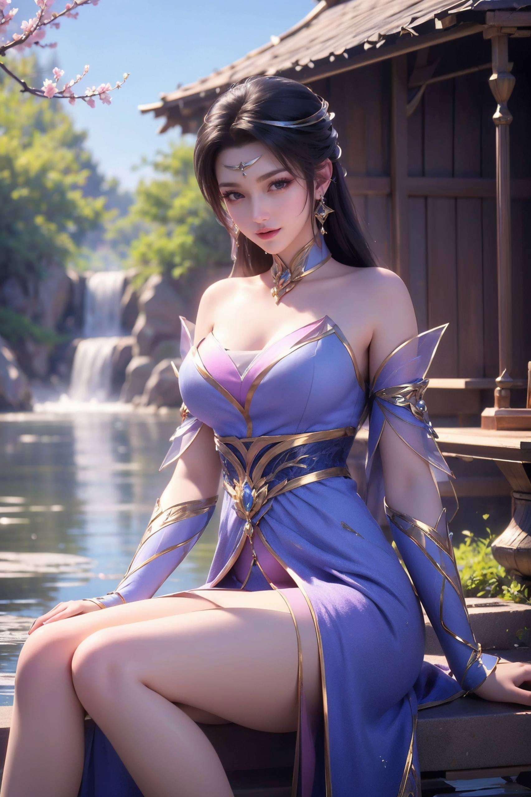 每一帧都是对国漫女神的致敬楚灵玉如同一朵绽放的仙葩