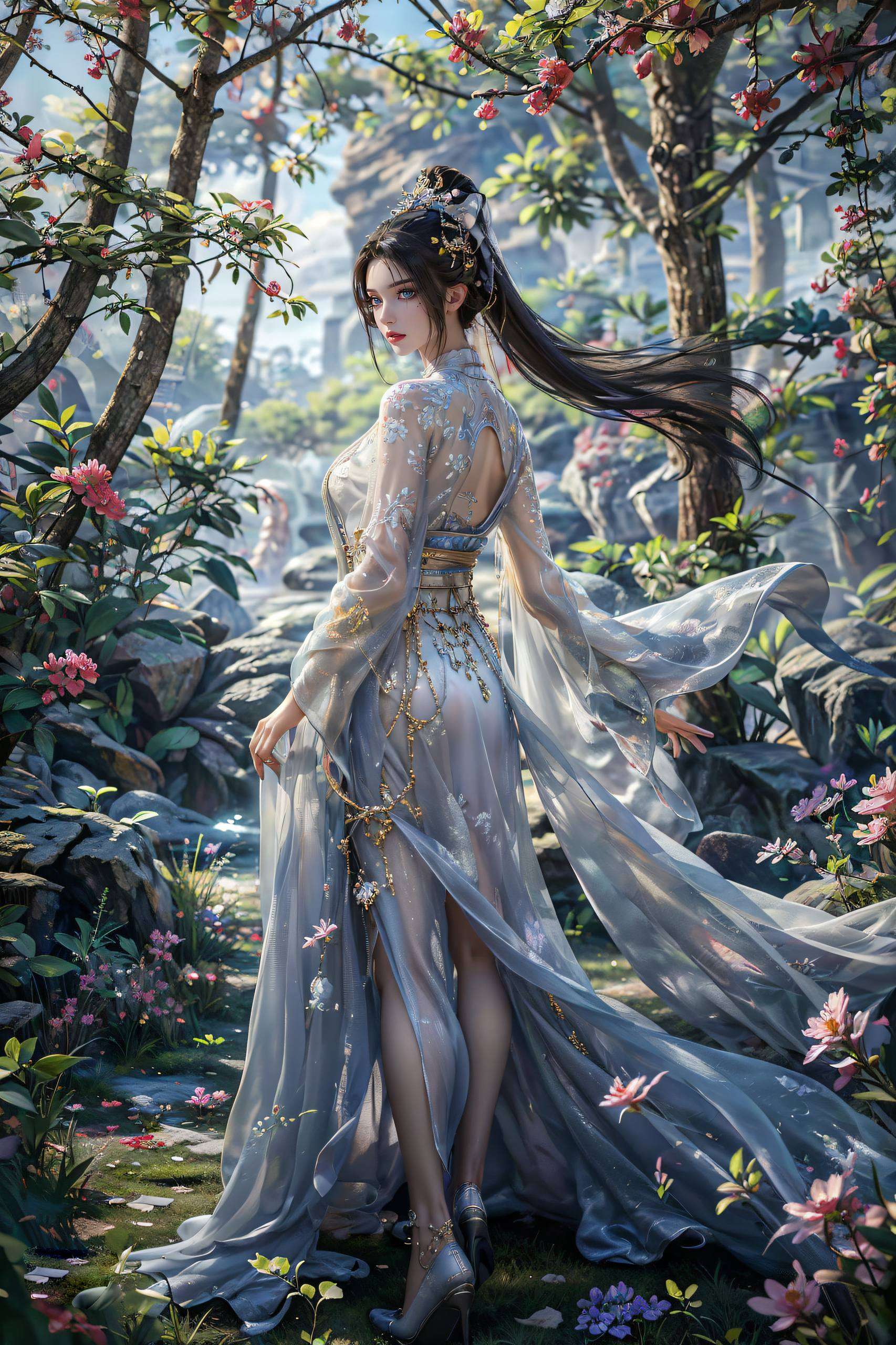 让你的安卓桌面瞬间升级为仙境！嘻嘻身着AI汉服
