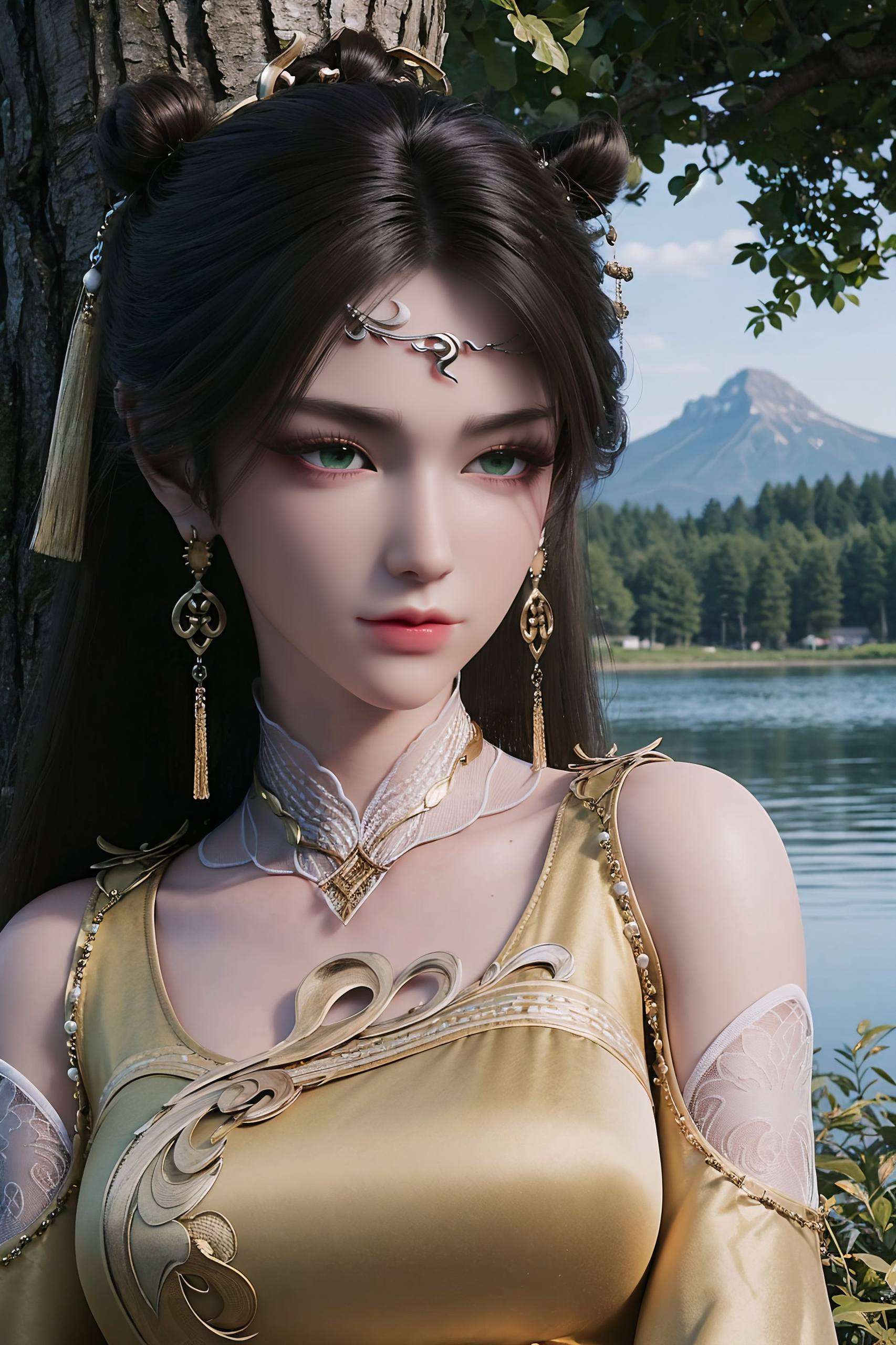 成为了无数粉丝心中的国漫女神让你的屏幕也沉浸在这份美丽与智慧的交织之中吧！
