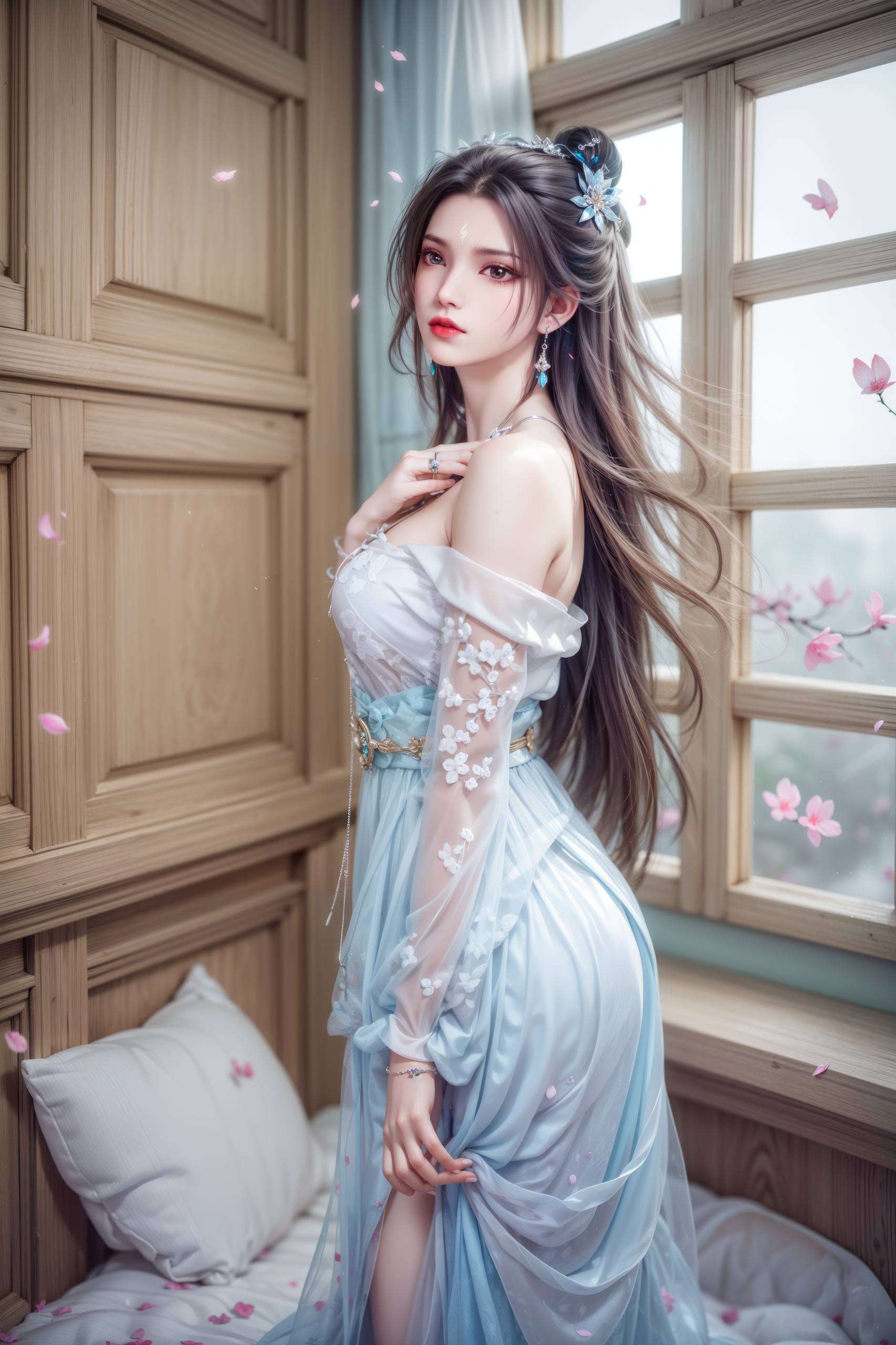 她的壁纸陆雪琪如同一朵冰山上的雪莲