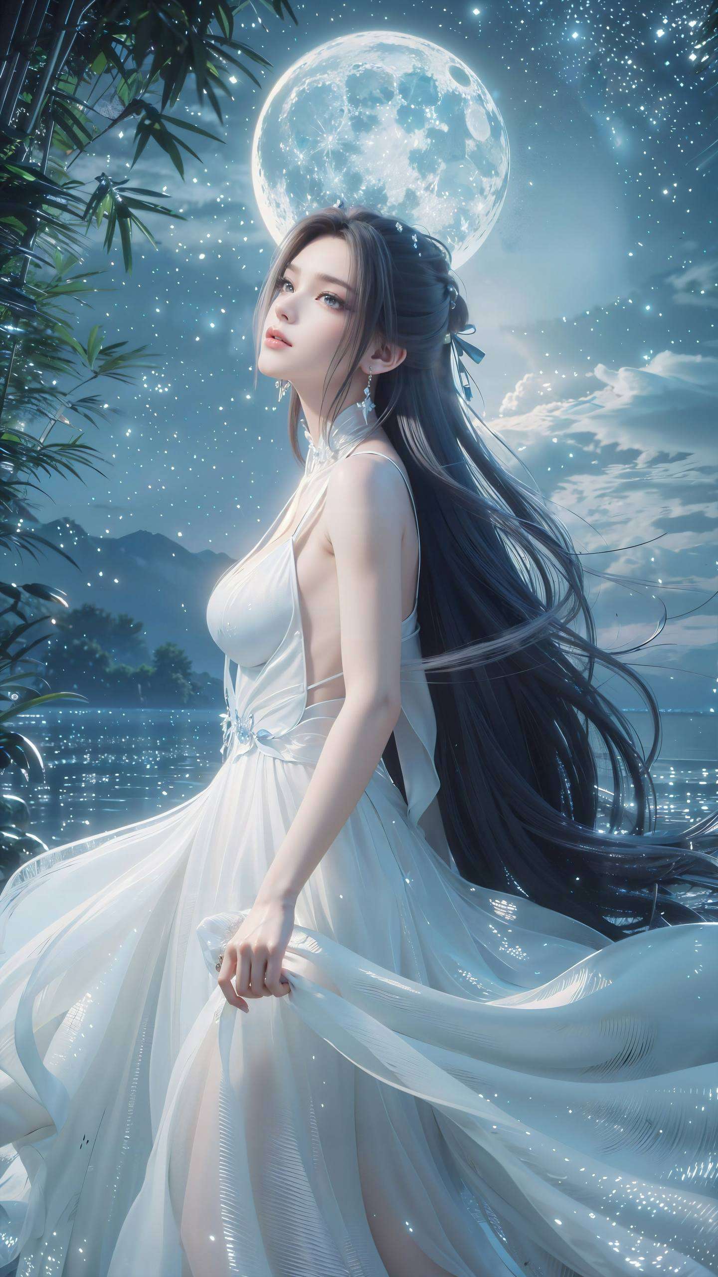 她的眼神深邃如夜空她以剑为伴